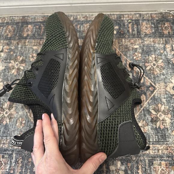 New THE INVINCIBLE SHOE 'DEFENDER' Green STEEL-TOE SHOES US Men's 48 Or 13 - Picture 6 of 7
